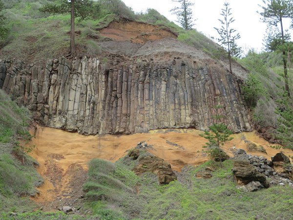 Norfolk Island columnar jointing