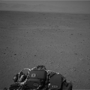 Landscape of Mars ahead